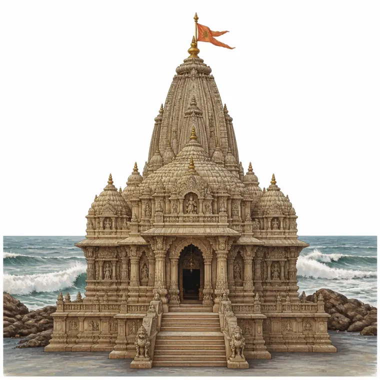 Somnath mandir by the sea