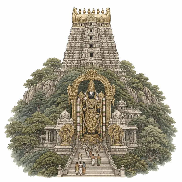 Tirumala mandir on the seven hills