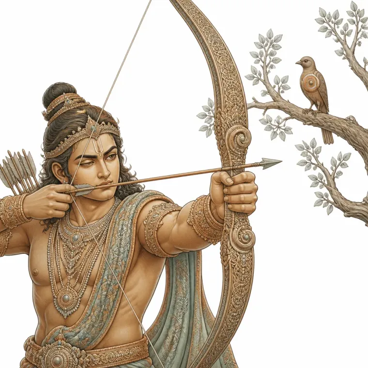 Arjun, Krishna's student in the Gita