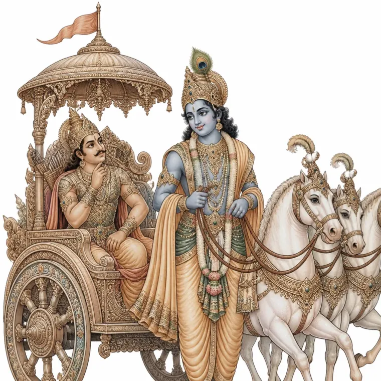 Shri Krishna, who spoke the Bhagavad Gita to Arjun